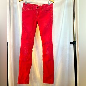 Free People HOT PINK Corduroy Pants